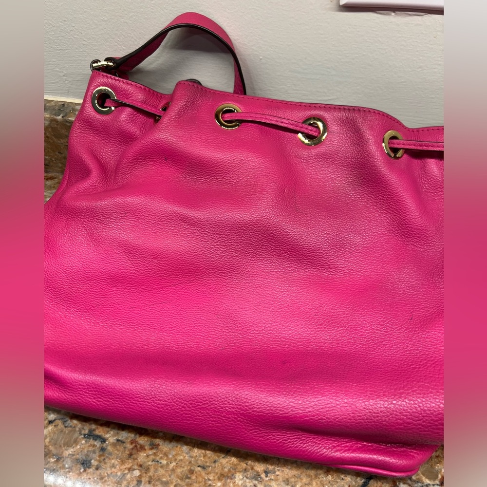 Michael Kors Pink Leather Shoulder Bag - Picture 6 of 13